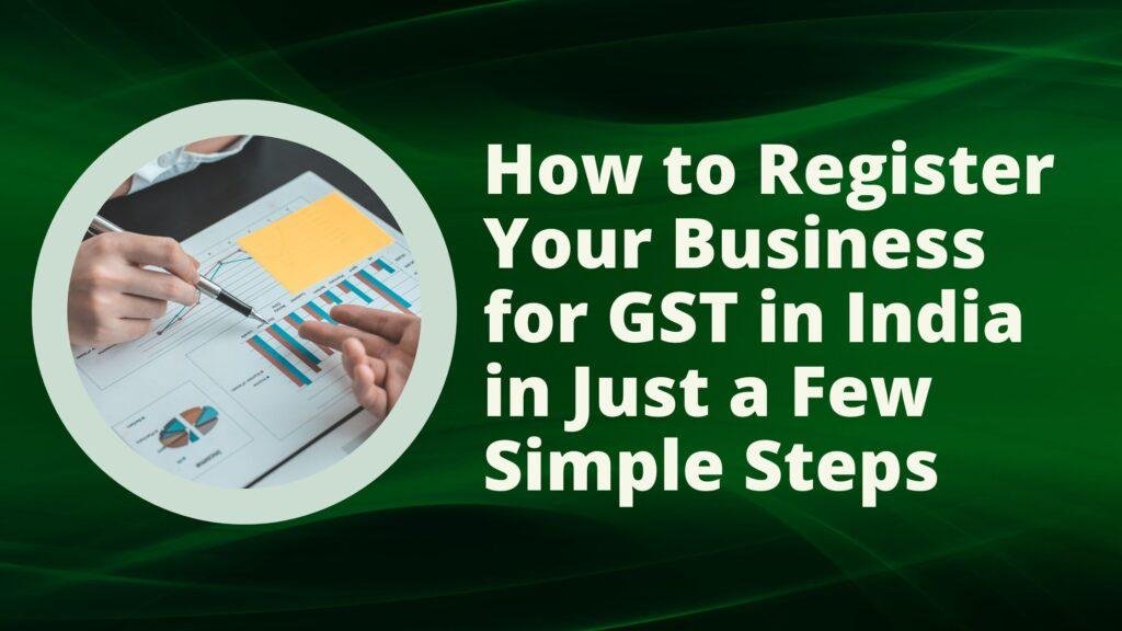How to register for gst in india